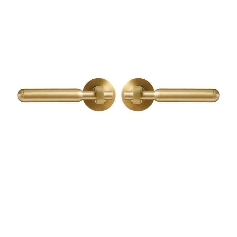 ROL Solid Brass Lever Handle & Lock Set - meraki.