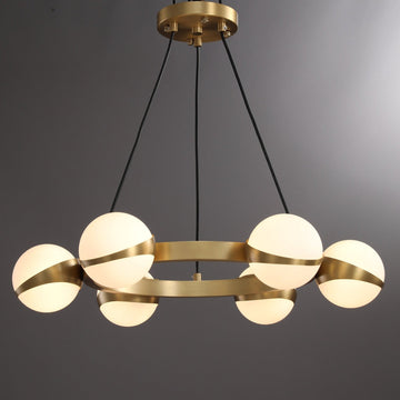 ASTRA Solid Brass Chandelier - meraki.