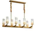 CELESTE Brass Linear Chandelier - meraki.