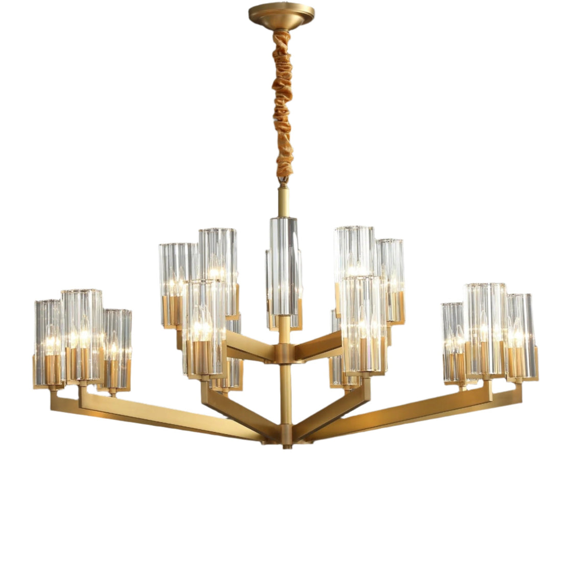 CELESTE Brass Round Chandelier - meraki.