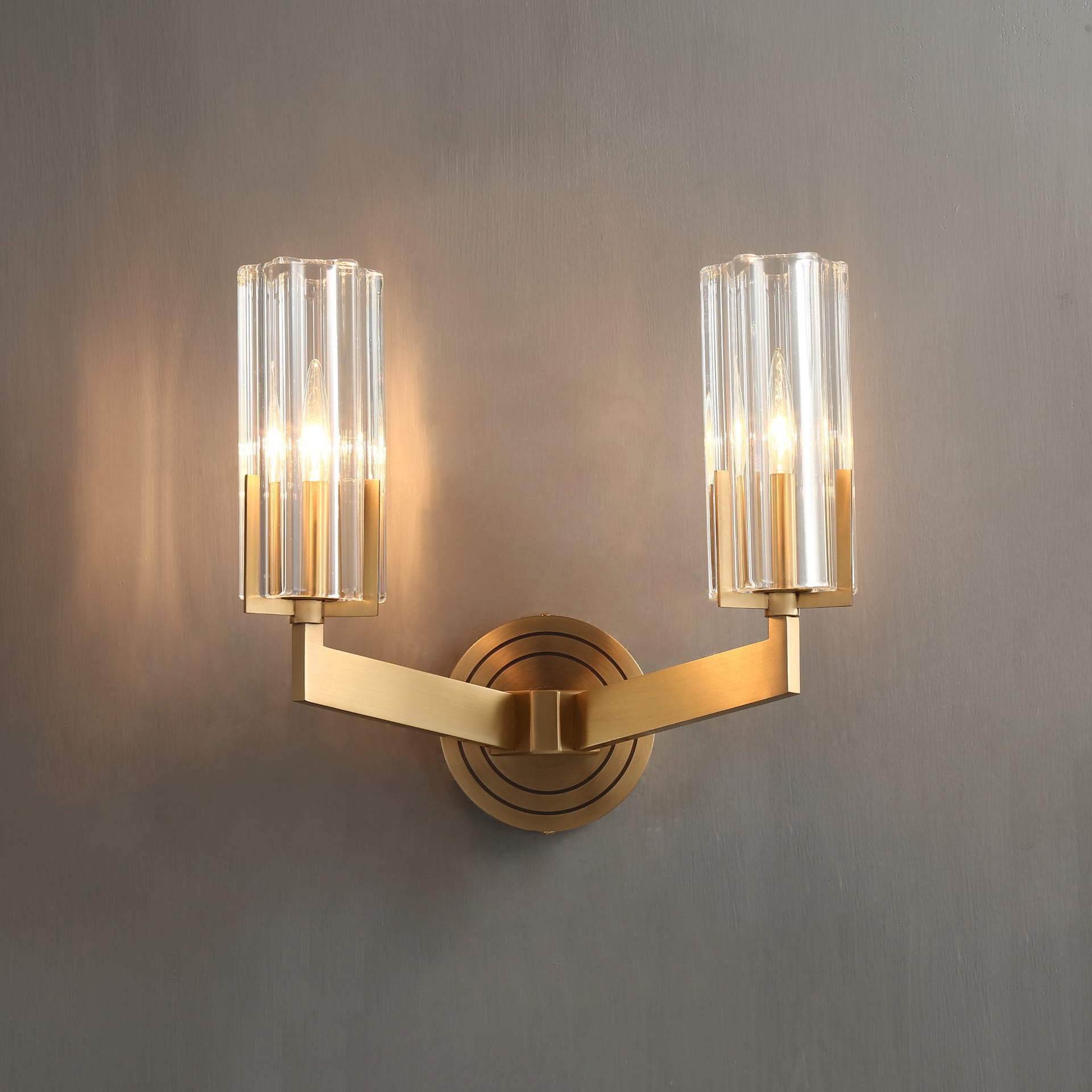 CELESTE Solid Brass Double Wall Light - meraki.