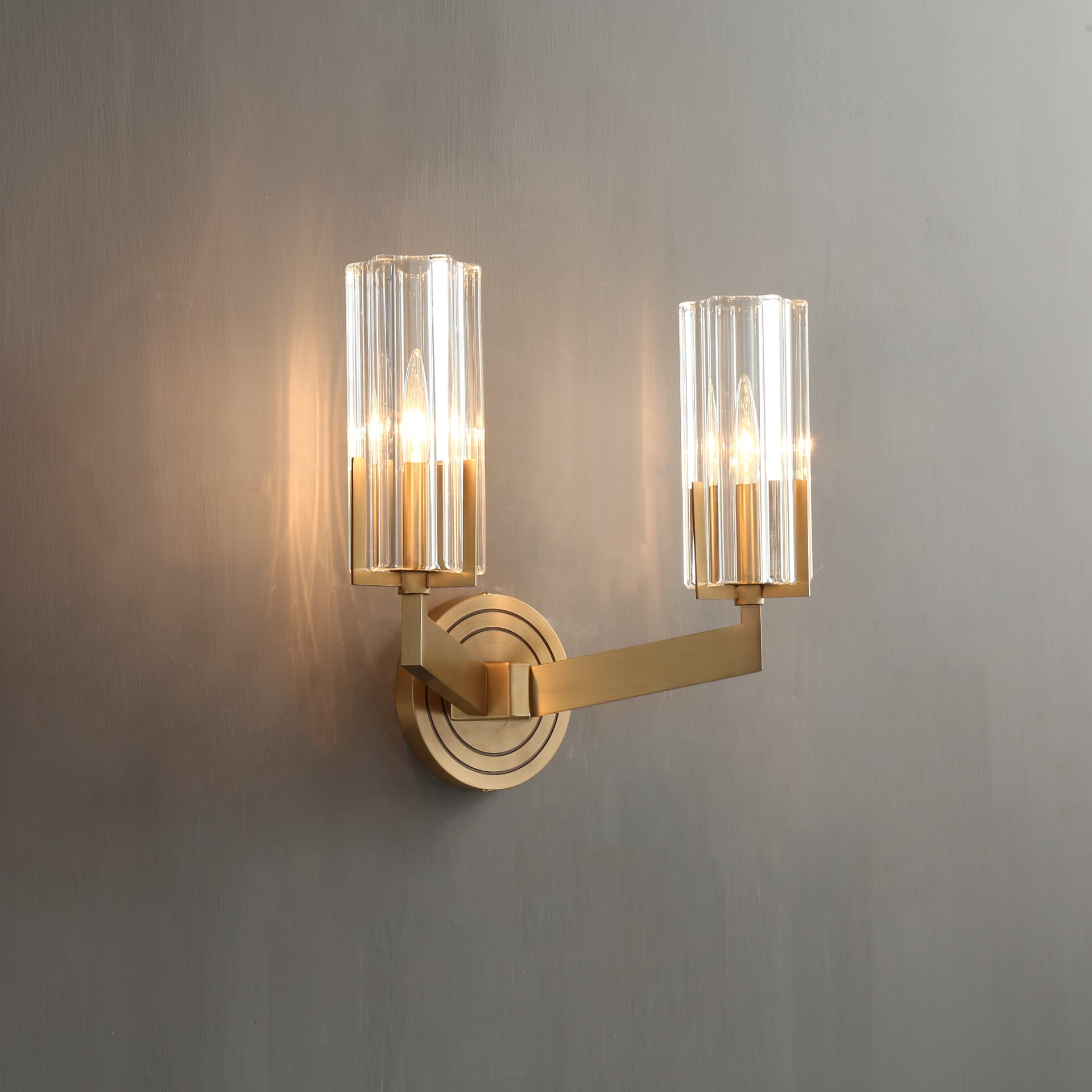 CELESTE Solid Brass Double Wall Light - meraki.