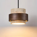 CORA Stone & Walnut Pendant Light - meraki.