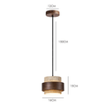 CORA Stone & Walnut Pendant Light - meraki.