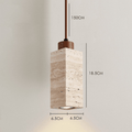 ETRA Stone & Walnut Pendant Light - meraki.