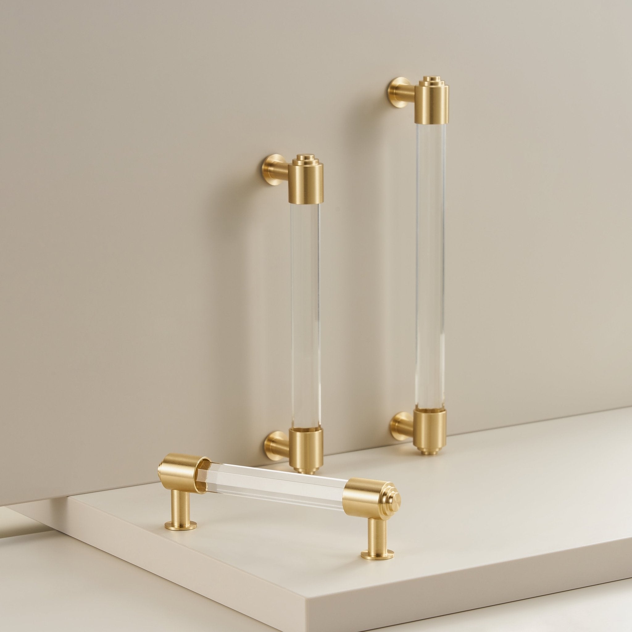 GLAS Acrylic & Brass Handle - meraki.