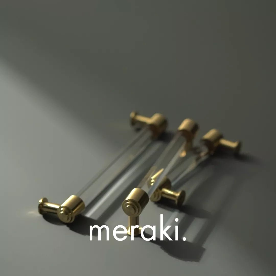 GLAS Acrylic & Brass Handle - meraki.