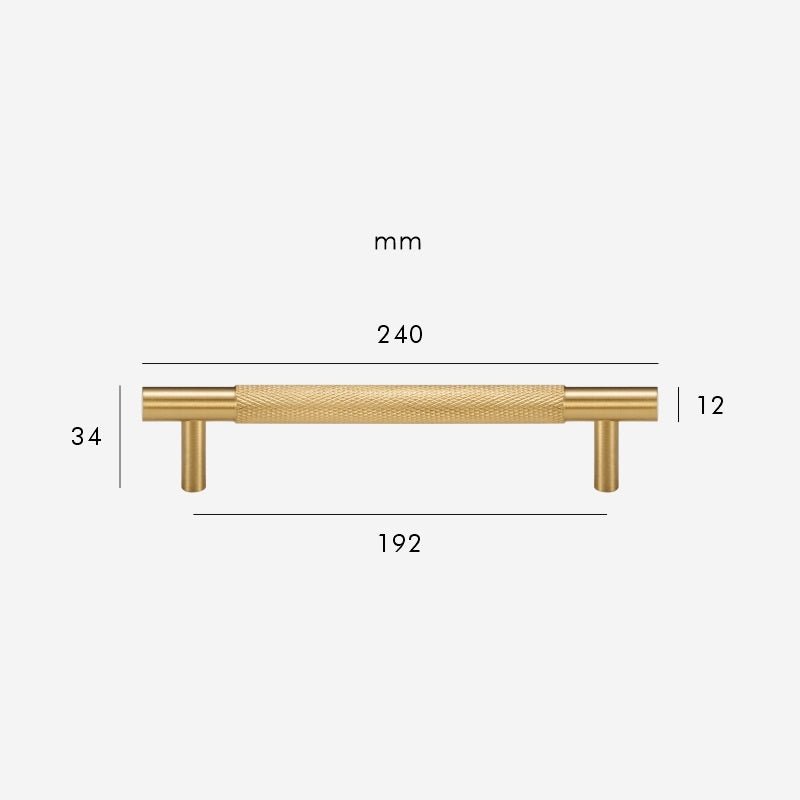 HART Brass Knurled Handles - meraki.