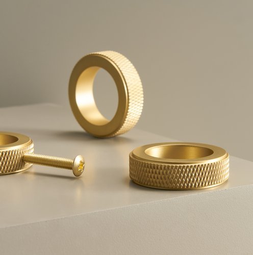 KERMA Solid Brass Knob - Ring - meraki.