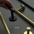 KRAM Knurled Solid Brass Hand Towel Rail - meraki.