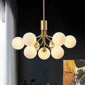 LUMORA Brass Globe Chandelier - meraki.