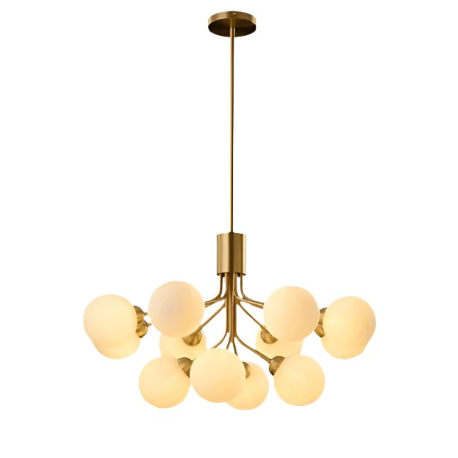 LUMORA Brass Globe Chandelier - meraki.