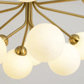 LUMORA Brass Globe Chandelier - meraki.