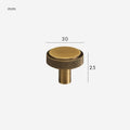 MANHATTAN Knurled Brass Knobs - meraki.