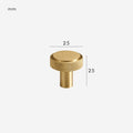 MANHATTAN Knurled Brass Knobs - meraki.