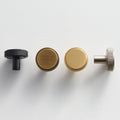 MANHATTAN Knurled Brass Knobs - meraki.