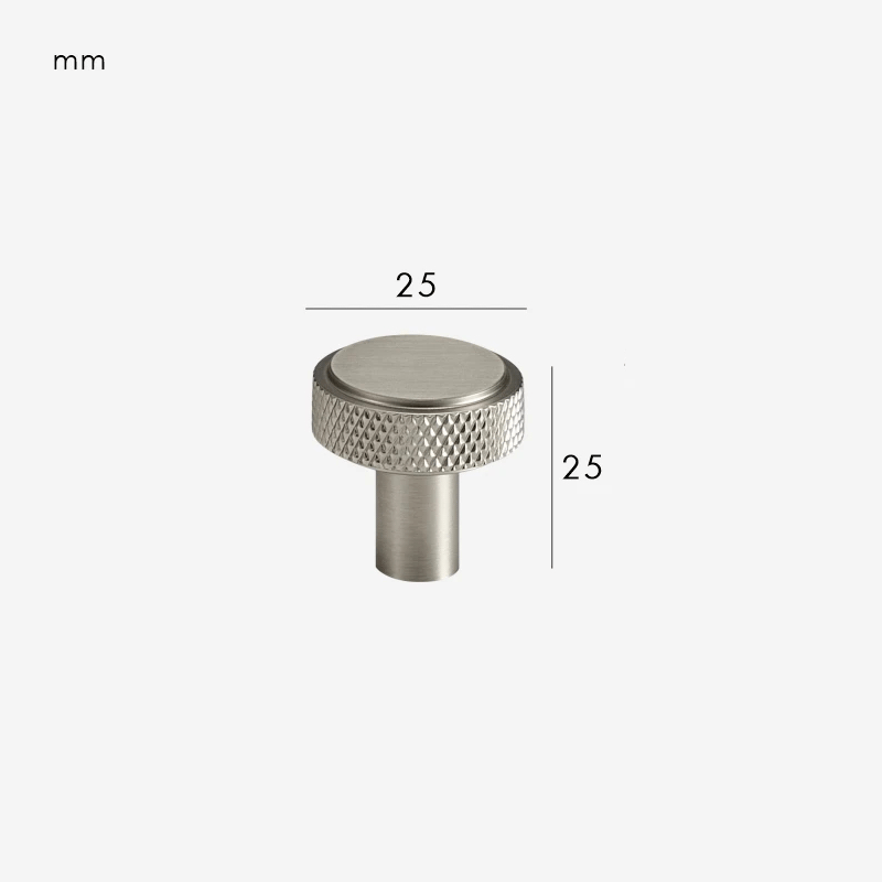 MANHATTAN Knurled Brass Knobs - meraki.