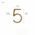 meraki. Renew - OBRE Satin Brass House Numbers - meraki.