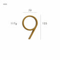 meraki. Renew - OBRE Satin Brass House Numbers - meraki.