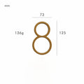 meraki. Renew - OBRE Satin Brass House Numbers - meraki.