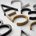 meraki. Renew - OBRE Satin Brass House Numbers - meraki.