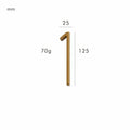 meraki. Renew - OBRE Satin Brass House Numbers - meraki.