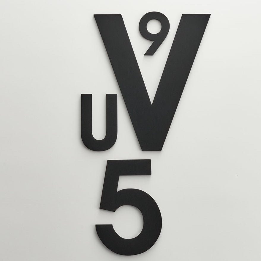 METRO Numbers in Matte Black - meraki.