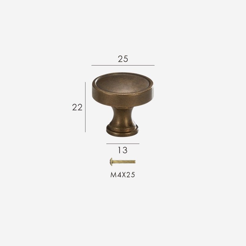 NILA Solid Brass Knob - meraki.