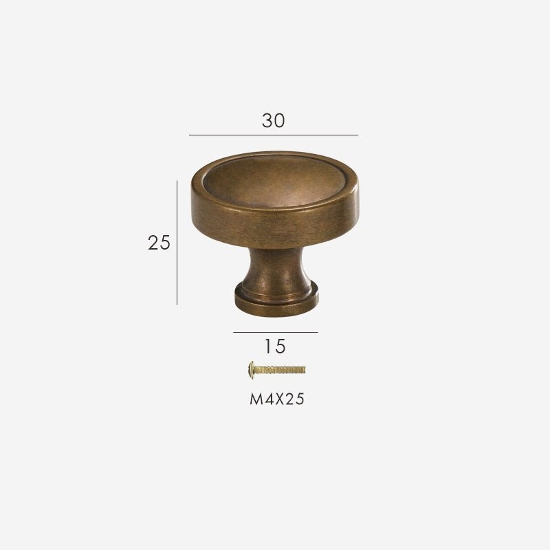 NILA Solid Brass Knob - meraki.