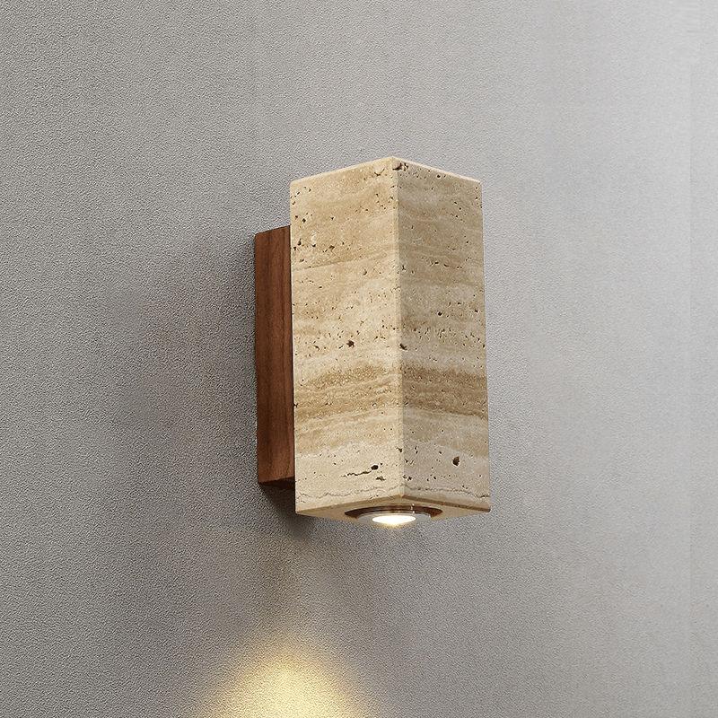 ORIN Stone & Wood Wall Light - meraki.