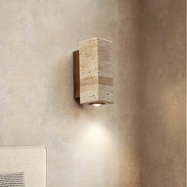 ORIN Stone & Wood Wall Light - meraki.