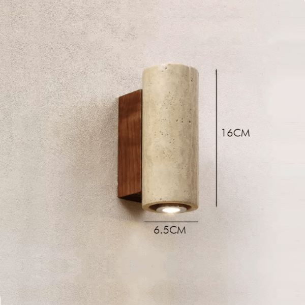 ORIN Stone & Wood Wall Light - meraki.