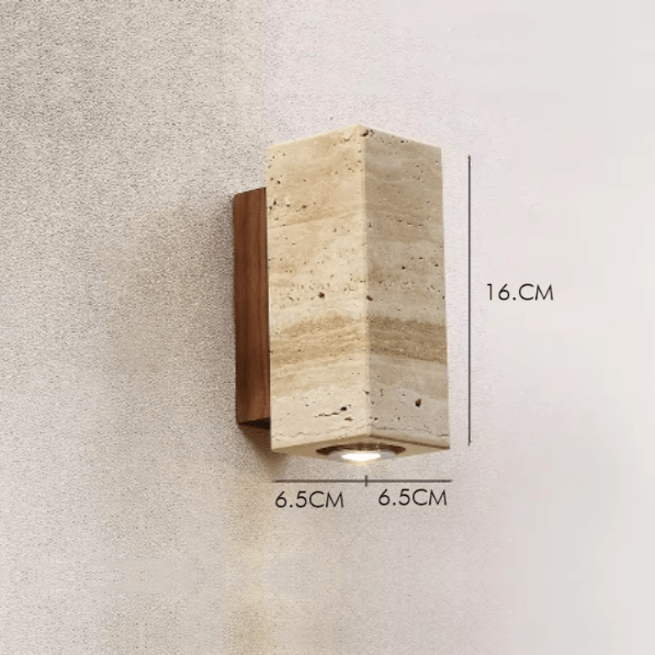 ORIN Stone & Wood Wall Light - meraki.