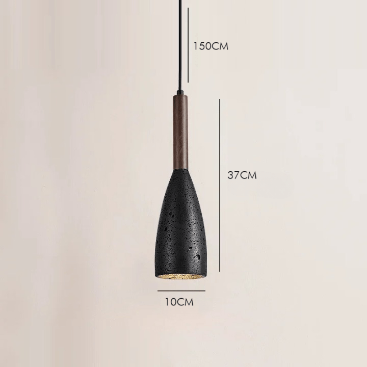 PLANA Stone & Wood Pendant Light - meraki.