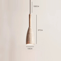 PLANA Stone & Wood Pendant Light - meraki.