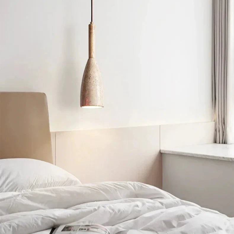 PLANA Stone & Wood Pendant Light - meraki.