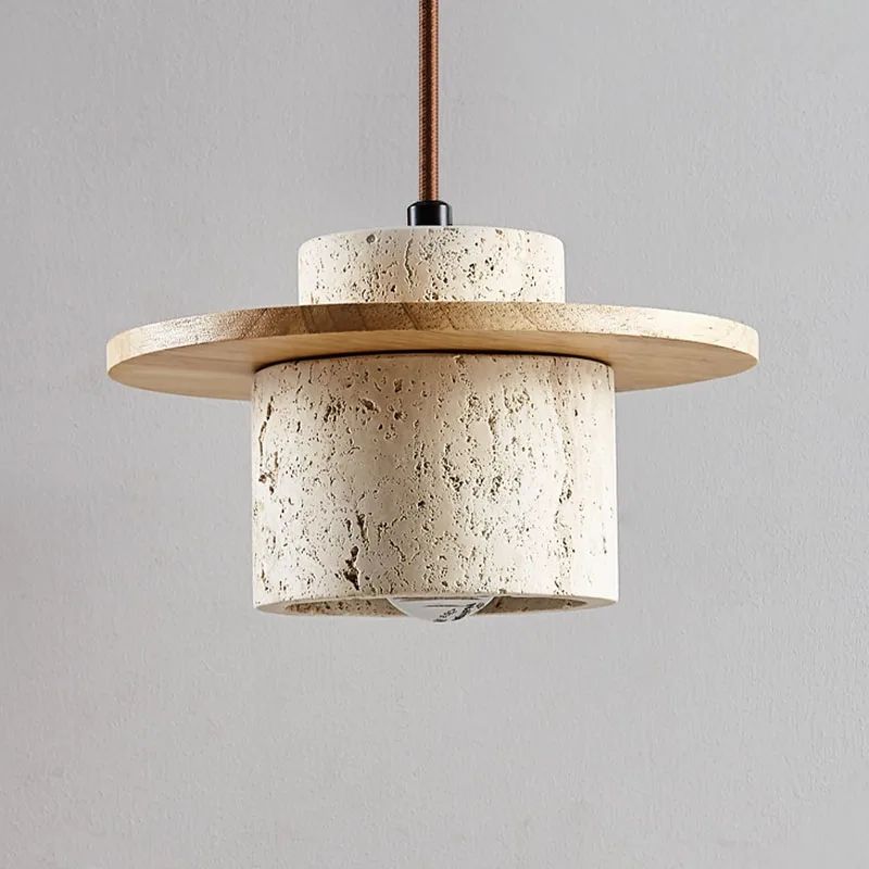 TERRA Stone & Wood Pendant Light - meraki.