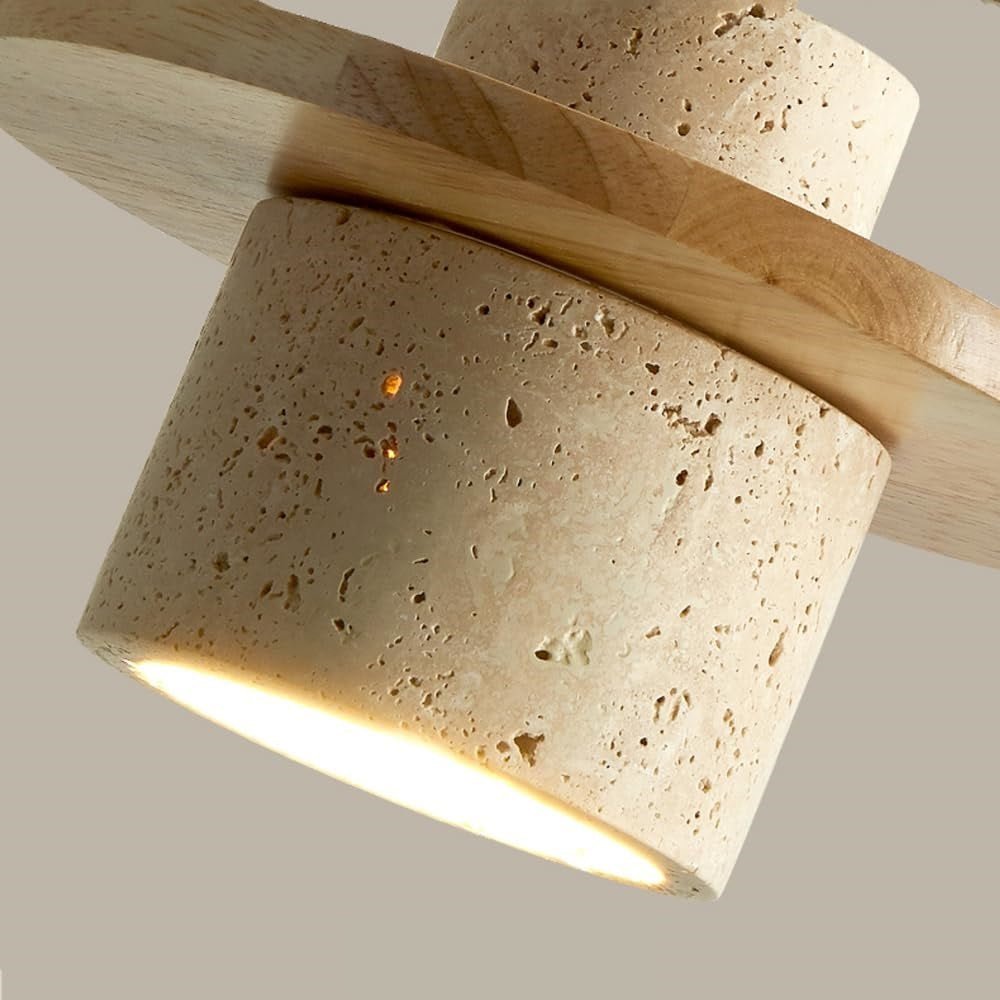 TERRA Stone & Wood Pendant Light - meraki.