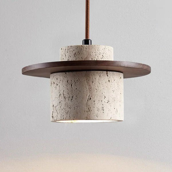 TERRA Stone & Wood Pendant Light - meraki.