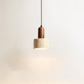 THERA Stone & Walnut Pendant Light - meraki.