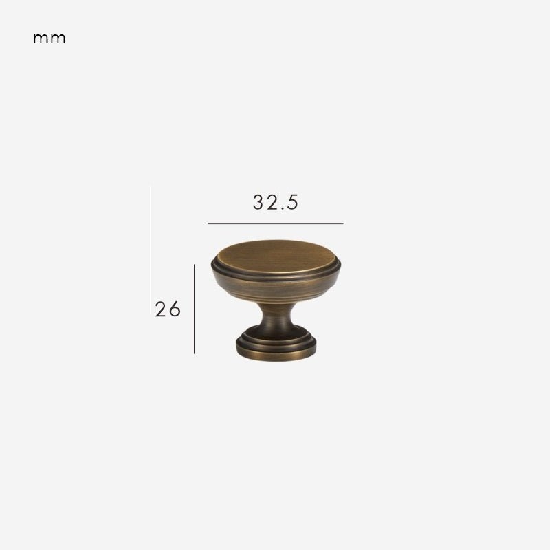 VELA Solid Brass Knob - meraki.