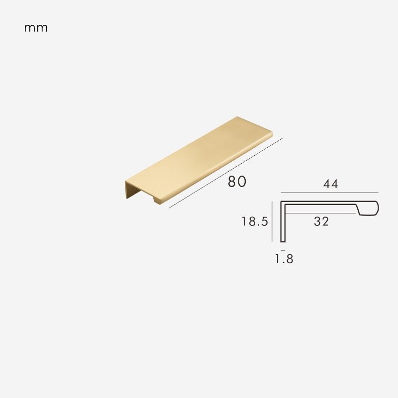 VYRA Solid Brass Lip Pulls - meraki.