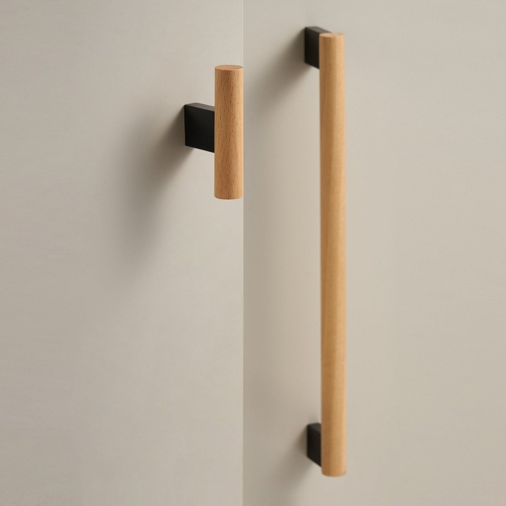 XYLO Beech & Brass Handles - meraki.