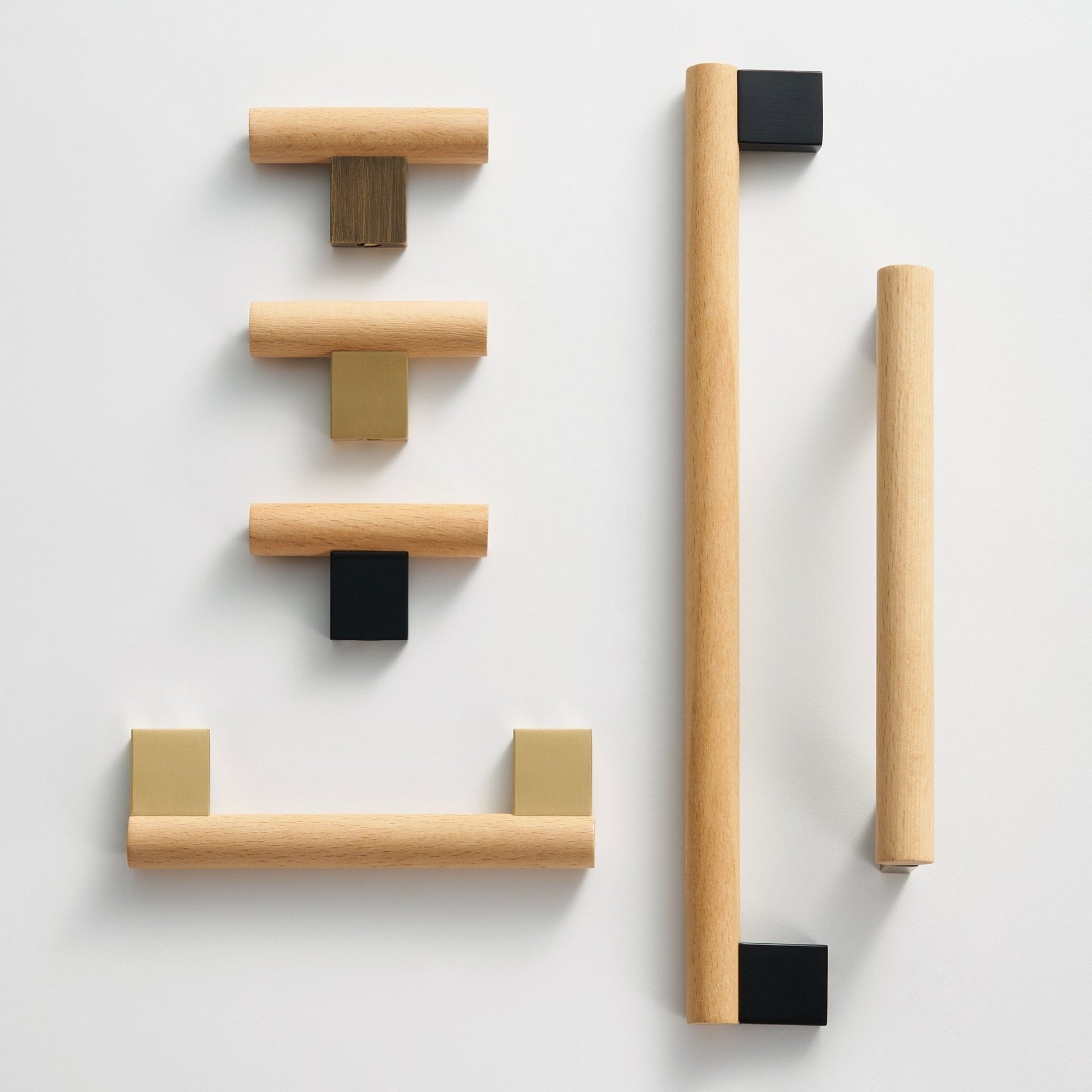 XYLO Beech & Brass Handles - meraki.