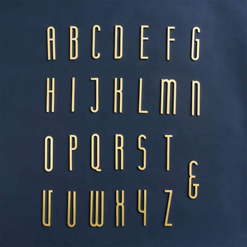 AMYTHUS Satin Solid Brass Letters