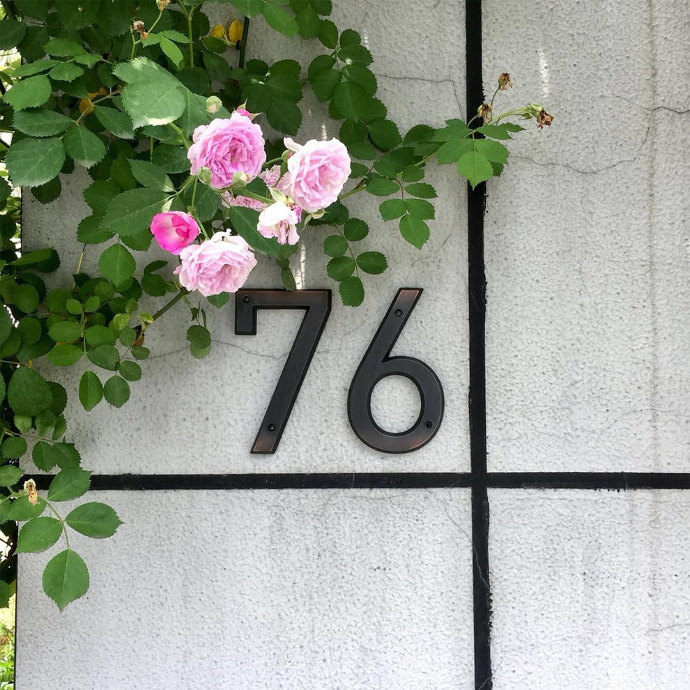 ANTIK Aged Bronze House Numbers - meraki.