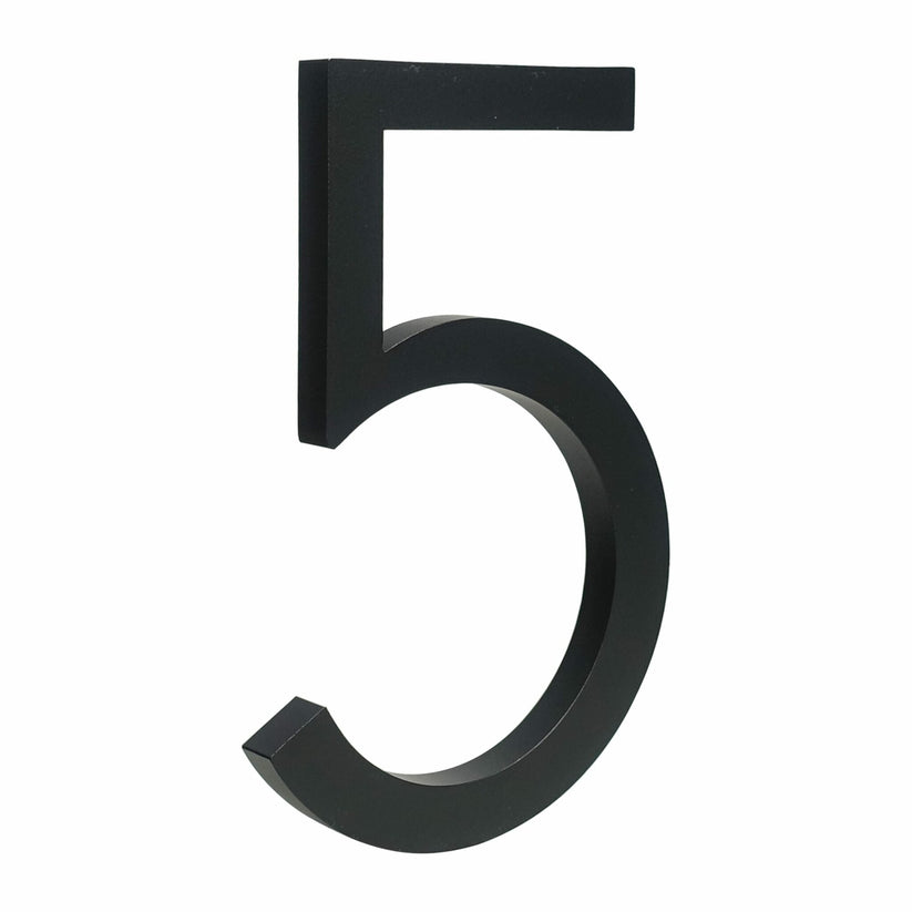 BROOKFIELD Matte Black Floating House Number Sign - meraki.