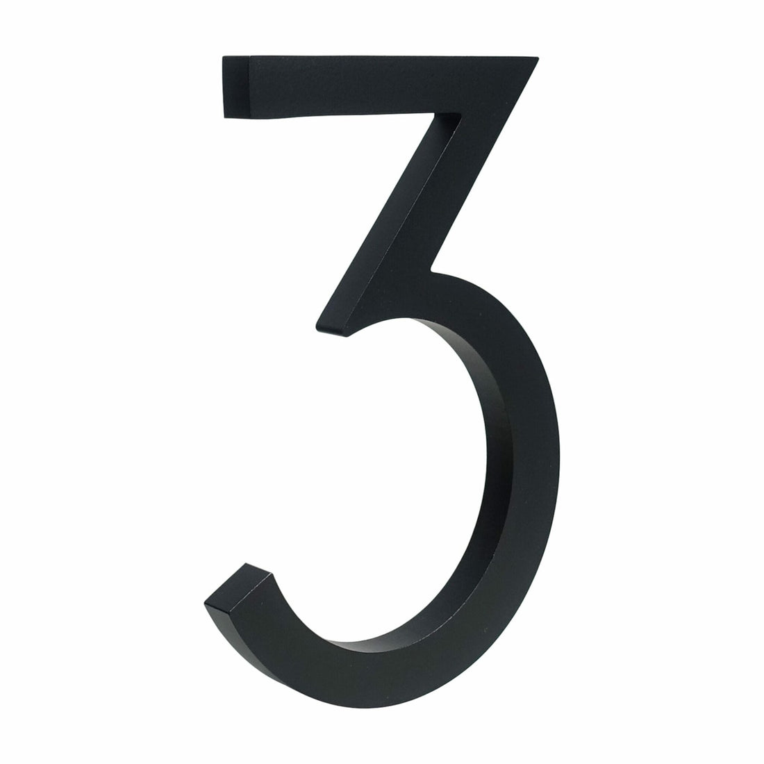 BROOKFIELD Matte Black Floating House Number Sign - meraki.