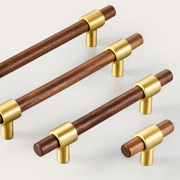 CIRCA Walnut & Solid Brass Handles - meraki.