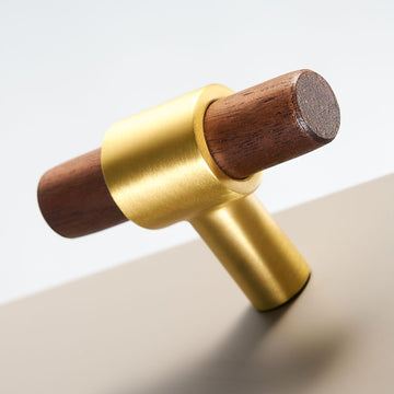 CIRCA Walnut & Solid Brass T-Bars - meraki.